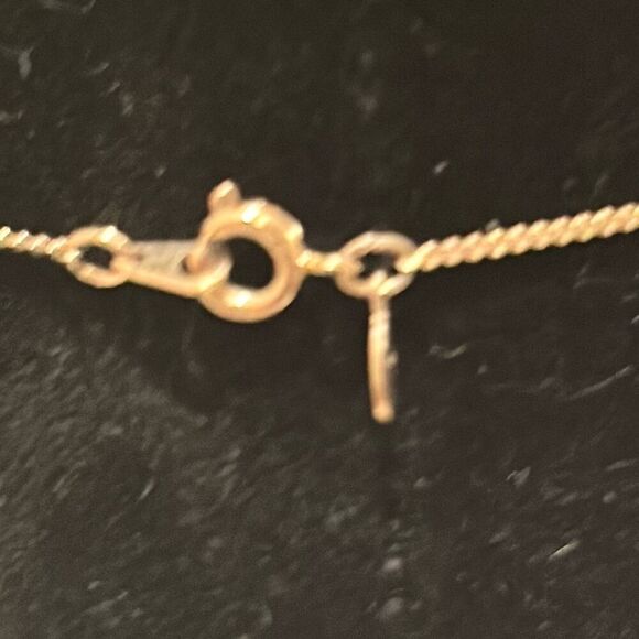 Givenchy Gold Plated G Center Pendant Necklace Luxury Logo Stackable Everyday - Picture 4 of 8